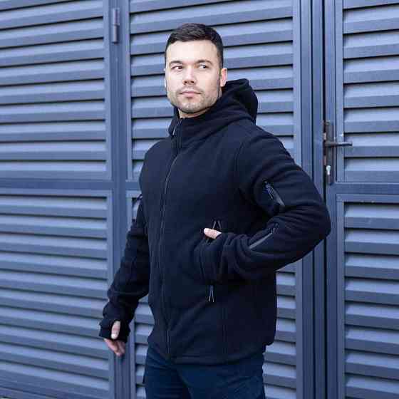 Толстовка мужская флисовая на молнии Pobedov Explorer синяя Киев