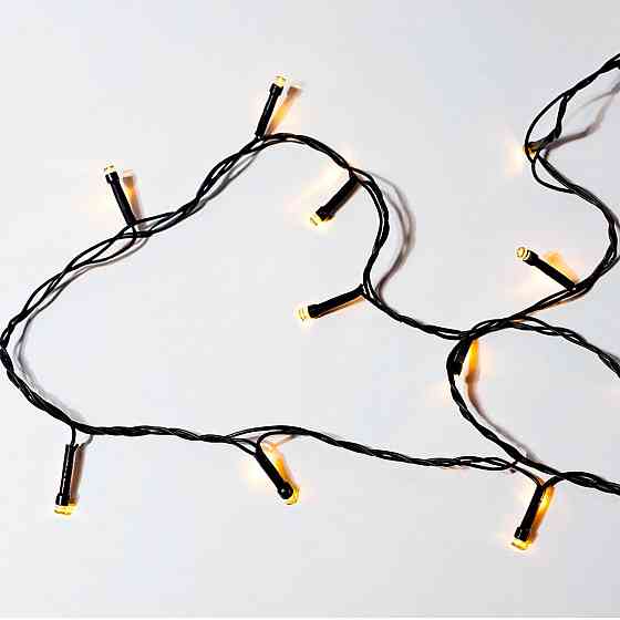 Garlando Новорічна гірлянда кімнатна нитка 22 м 220 LED чорний провід Жовтий W220LED22MBY Коломия