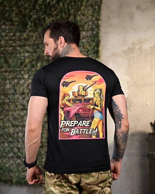 Тактическая потоотводящая футболка battle black ПП4649 Одесса - изображение 7