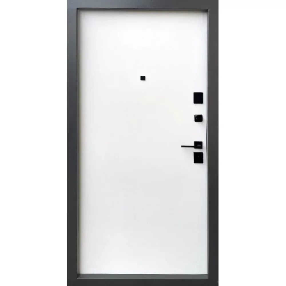 Вхідні двері Форт-М Тріо Мальта кварцит/білий мат Київ - фото 2