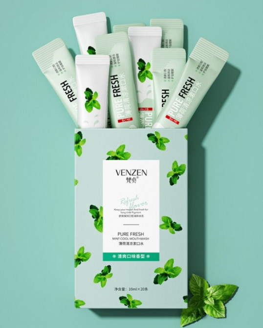 Ополіскувач для ротової порожнини 20 стиків Мята Вінниця - фото 1