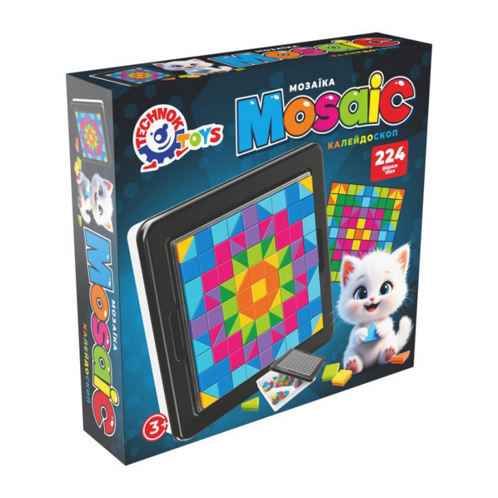 Детская мозаика "Калейдоскоп" ТехноК 3199TXK 224 фишки Винница - изображение 8