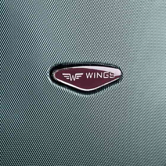 Валіза пластикова WINGS 402 велика 75 см темно-зелена Київ