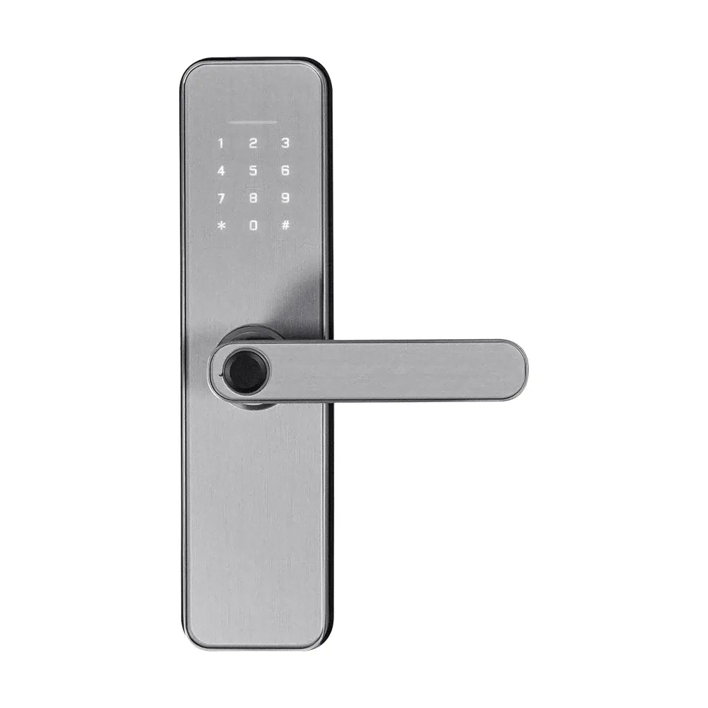 Замок біометричний автономний Trinix TRL-5405BTF Silver L/R з Bluetooth, зчитувачем відбитків пальців і карт Mifare (65-00088) Киев - изображение 7