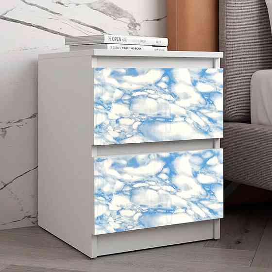 Самоклеюча плівка 0,45х10м х 0,07мм Блакитний мармур SW-00000815 Київ