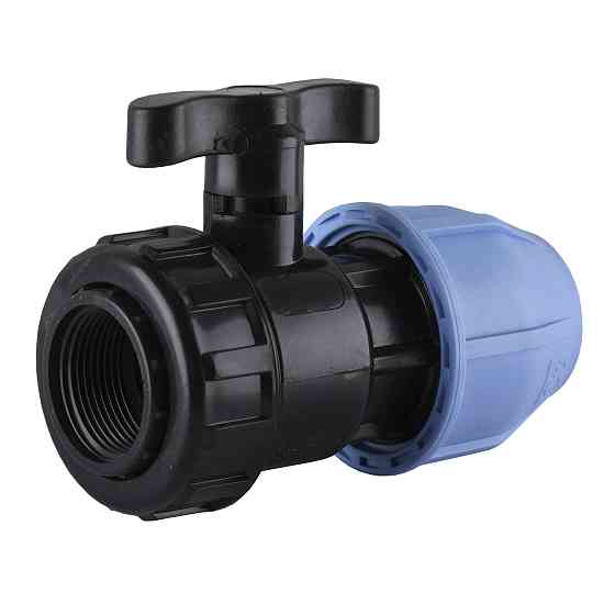 Кран кульовий ПНД Vsplast 40*1 1/4 ''  ВР 6002 Київ