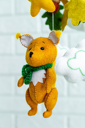 Мобиль на кроватку для младенцев WoollyFox 