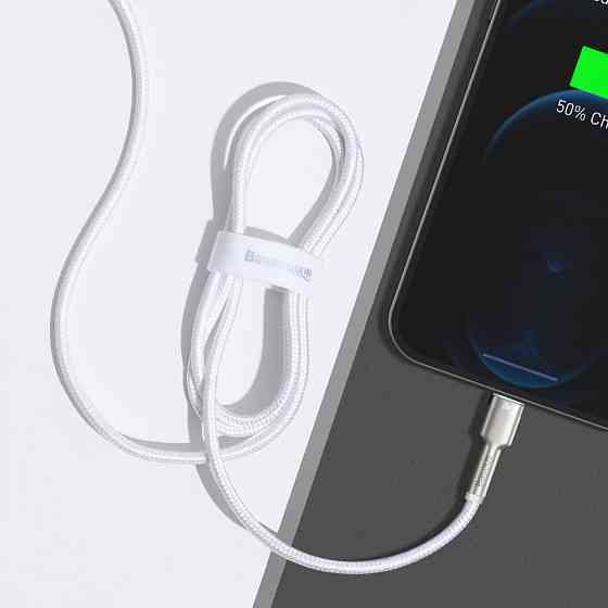 Кабель Baseus Cafule Metal Type-C to Lightning PD 20W 1м чорний Львів
