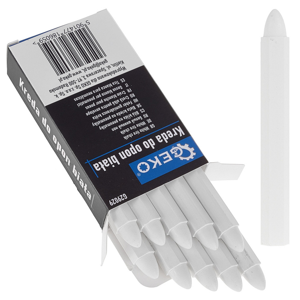 Крейда водостійка для маркування шин / скла / металу (упаковка 10шт.) біла "GeKo" Киев - изображение 1