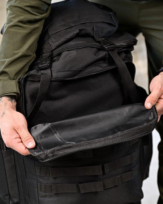 Рюкзак тактичний 50 л Darvall чорний ПП4628 Одеса - фото 7