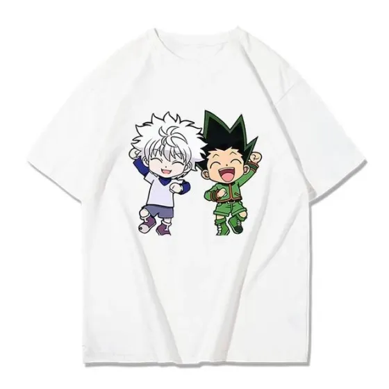 Футболка з аніме принтом Хантер Х Розмір оверсайз (S/M/L) Білий AnimeT00021 Дніпро