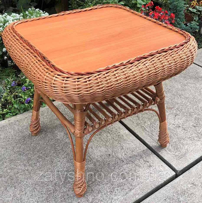 Журнальный стол из лозы (50*50) Киев - изображение 10