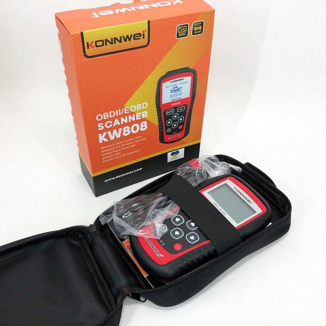 Тестер для діагностики автомобілів Konnwei KW808 OBD II/EOBD, Діагностичний адаптер FK-528 для автомобіля Київ - фото 6