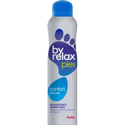 Антиперспирант Byly Для ног Byrelax Защита 12 часов Цитрусовая свежесть от запаха и тонизирующее действие 200 мл (8411104003040) Винница - изображение 1