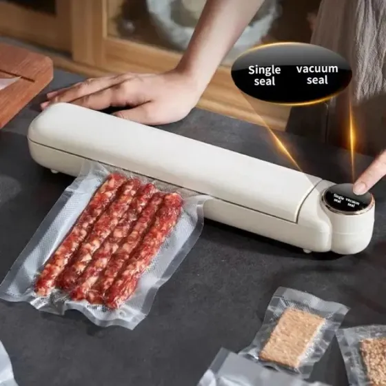 Вакуумный упаковщик пищевых продуктов Vacuum Sealer с сенсорным дисплеем + 10 пакетов Коломыя