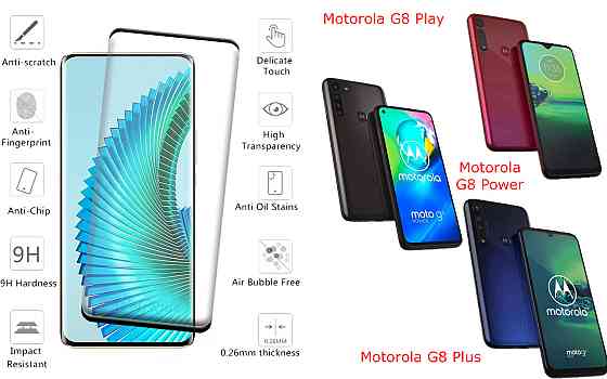 Защитное стекло HyperGlass Pro для Motorola G8 Play, G8 Power, G8 Plus – максимальная чувствительность и Киев
