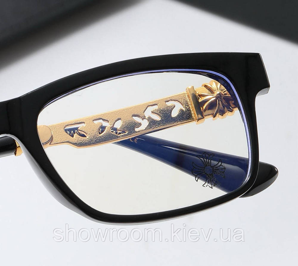 Мужская оправа Chrome Hearts 9201 gold Киев - изображение 3