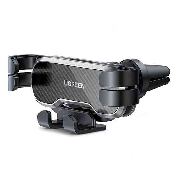 Автотримач для телефона UGREEN LP228 Gravity Drive Air Vent Car Mount Phone Holder Black Одеса