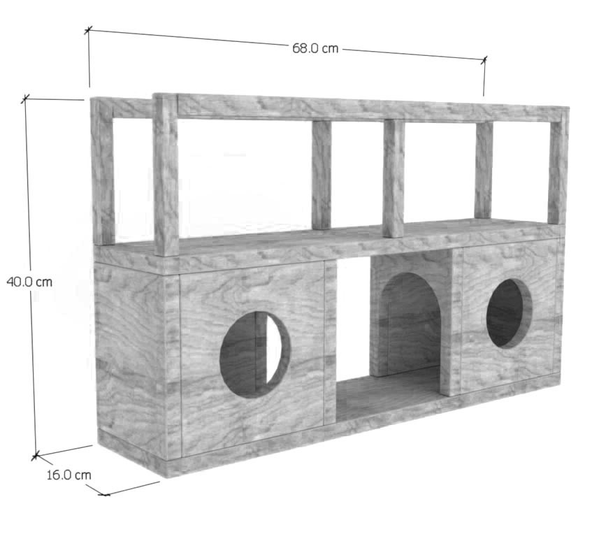 Домик для шиншиллы 