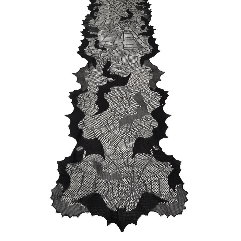 Скатерть на Хэллоуин дорожка Летучие Мыши 173 на 33 см черный Киев - изображение 5