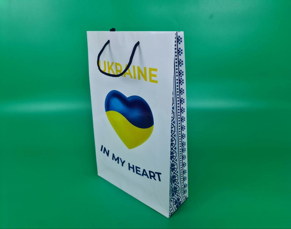 Большой бумажный пакет вертикальный  25/37/8(артBV-191) (12 шт) Харьков - изображение 1