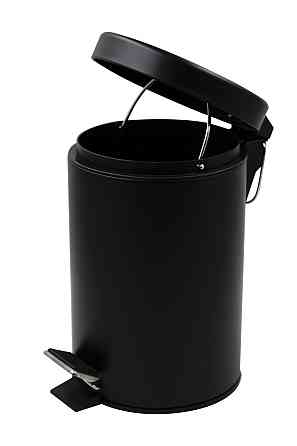 Круглое мусорное ведро Zerix Solo-TC0105 черное 5 л (ZX5898) Харьков