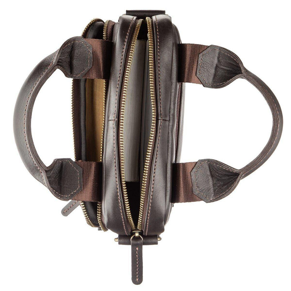 Сумка мужская SHVIGEL 11183 в гладкой коже Коричневая Киев - изображение 6