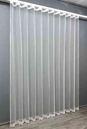 Тюль VR-Textil 1798т Грек-сетка с вышивкой и люрексом цвет Белый 300х270 см (40-634) Киев