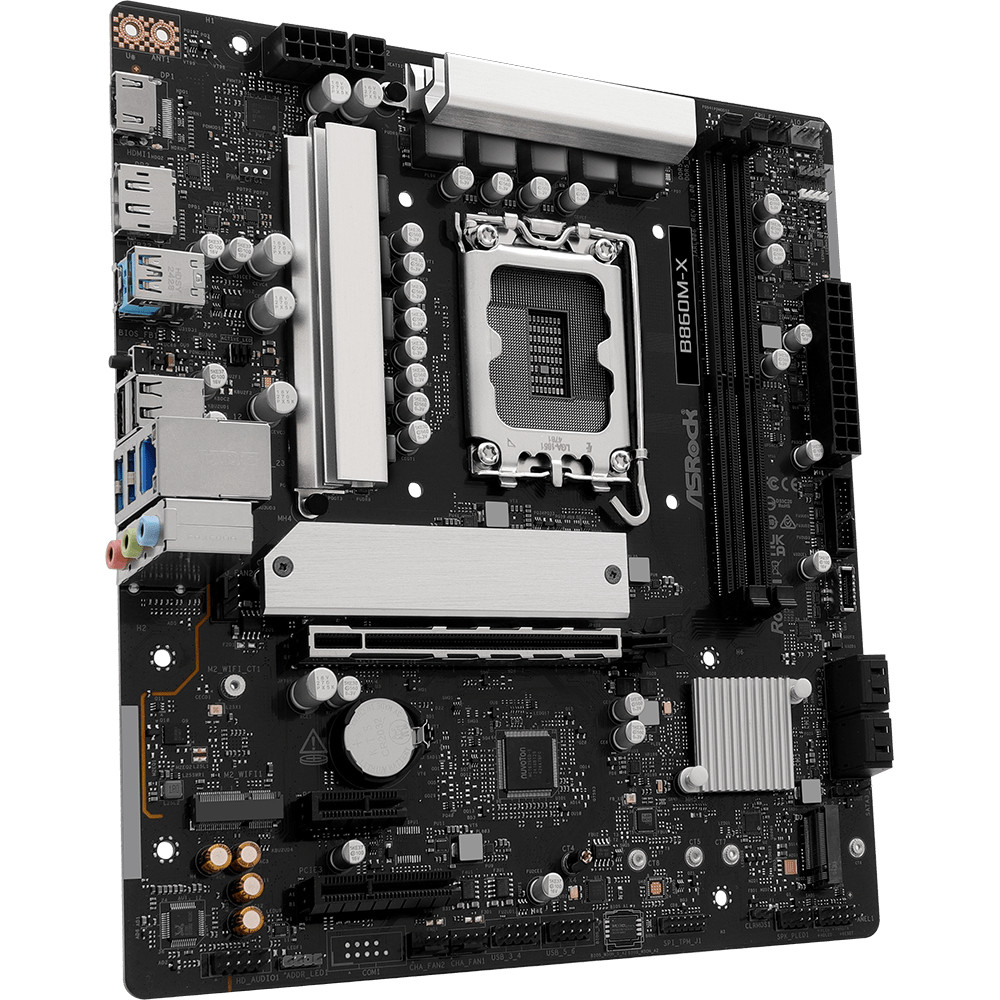 AsRock B860M-X (1851/B860, 2*DDR5, PCIex16, HDMI/DP, 4xSATA, 2xM.2, 2.5Glan, 7.1ch, mATX) Винница - изображение 2