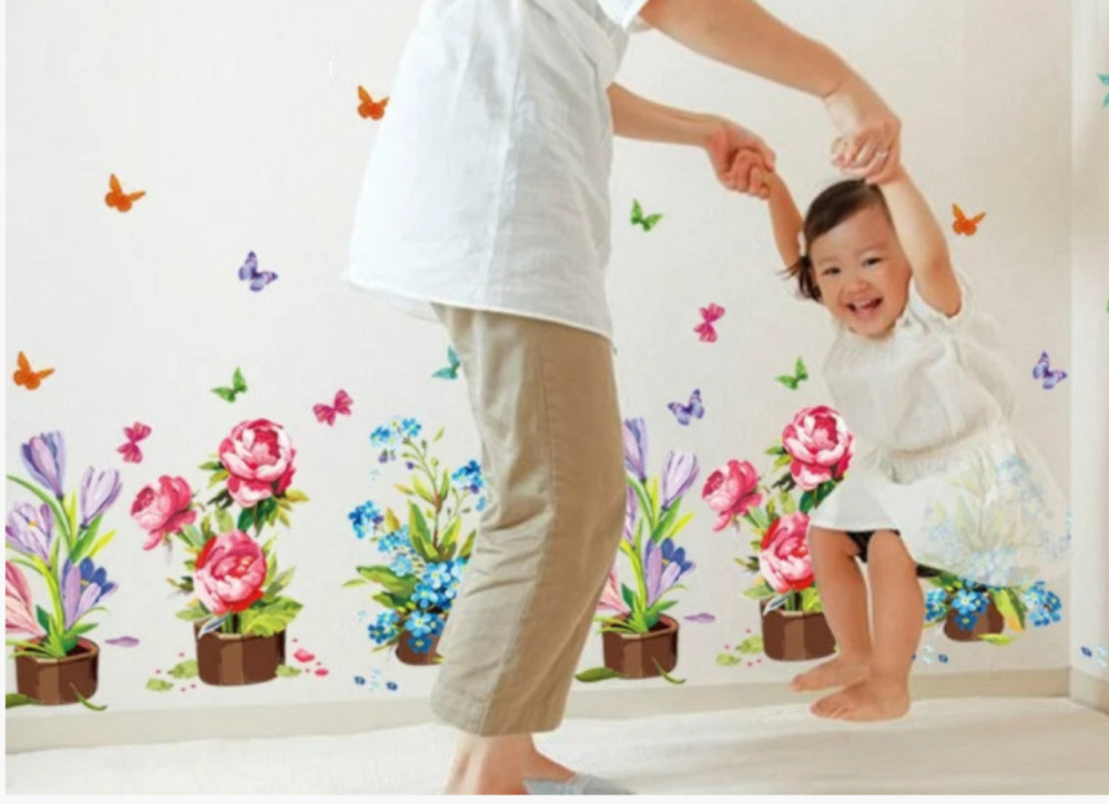 Інтер'єрна наклейка Кімнатні квіти Київ - фото 8