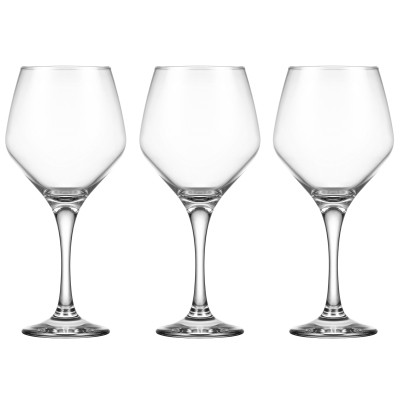 Набор бокалов Ardesto Loreto 440мл, 3шт, скло, прозорий (AR2644LWT) Винница - изображение 2