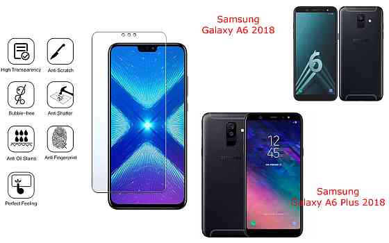 Защитное стекло NeoGlass для Samsung Galaxy A6 2018, Galaxy A6 Plus 2018 – ультрапрозрачное и устойчивое Киев