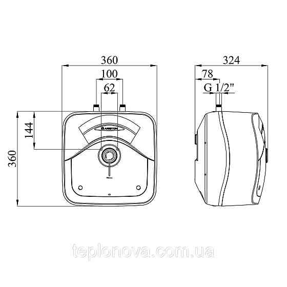 Водонагрівач Ariston Andris Rs 15U/3 з мокрим ТЕНом 3100634 Чернівці