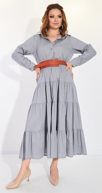 Коттоновое платье с оборками (50) Киев - изображение 3