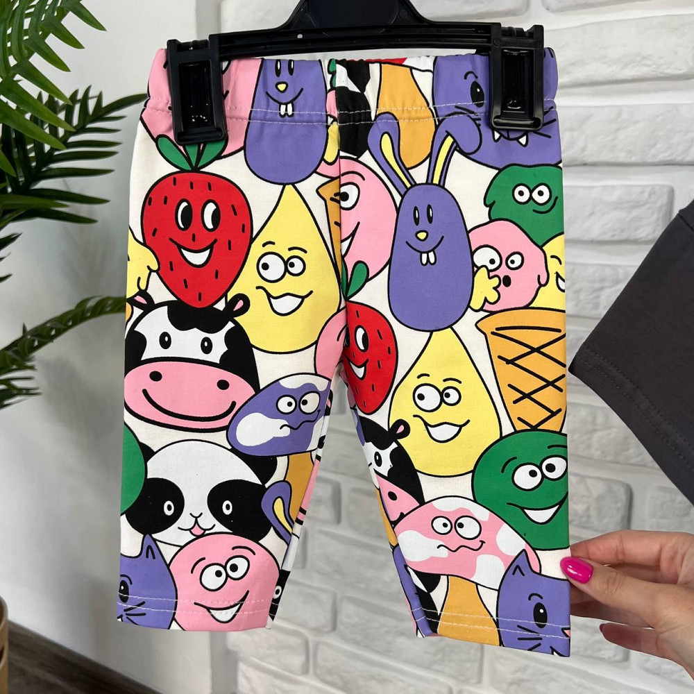 Дитячий Літній Костюм для Дівчинки Футболка та Велосипедки Туреччина 7-8 років 122-128см Київ - фото 6