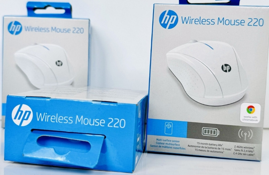 Нова Бездротова Оптична Мишка Миша HP 220 Wireless Біла (7KX12AA) Харків - фото 4