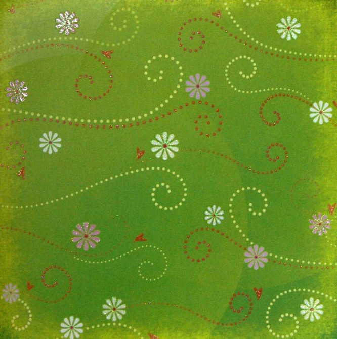 Набір паперу для скрапбукінгу "Folia" "Квіти 9"  30,5*30,5см, 190г/м2, 5арк 16210109, шт Київ - фото 1