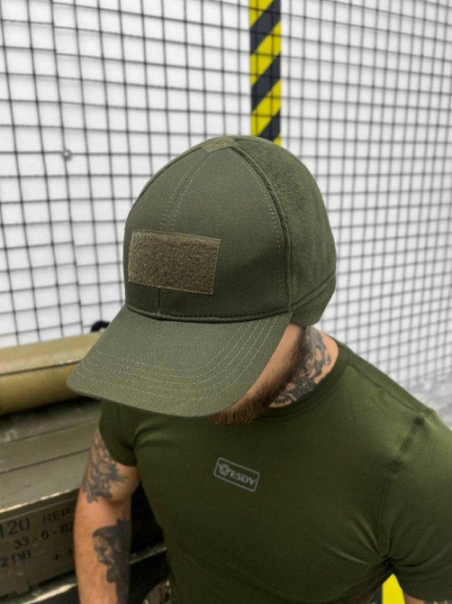 Бейсболка чоловіча тактична сітка олива Одеса - фото 1