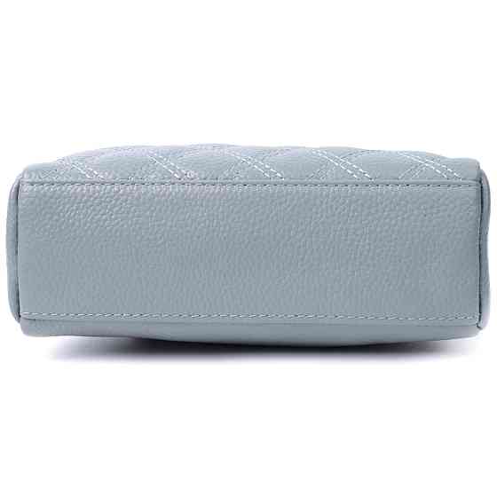 Элегантная женская сумка прошита ромбами на лицевой стороне из натуральной кожи Vintage 22808 Синий Киев