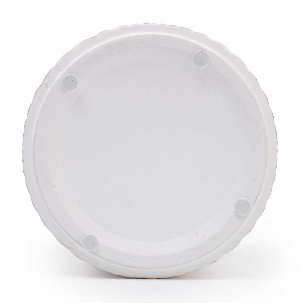 elemi Кашпо для квітів керамічне elemi "Листок" (білий + бежевий) 16" круглий 2,3 л Коломыя - изображение 4