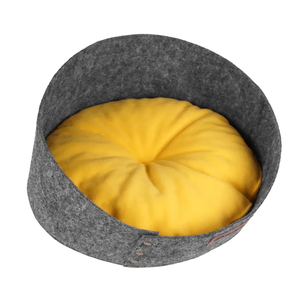 Лежанка ХайДог HiDOG Уют для собаки или кота серая (40 х 40 х 22 см) Киев - изображение 2