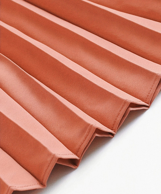 👗 Сукня жіноча плісирована максі з запахом, теракотова, розмір XL Київ - фото 3