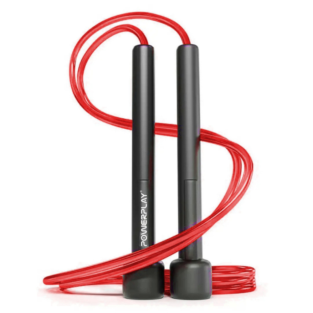 Скакалка PowerPlay 4201 Basic Jump Rope Червона (2,8m.) Каменское - изображение 1