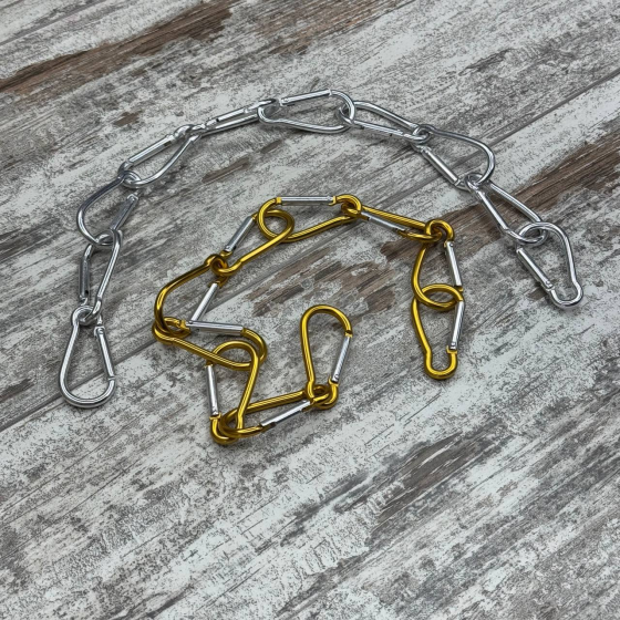 Карабин походный алюминиевый 4.6см, набор 10шт, для кемпинга, рюкзака, ключей, туризма Киев