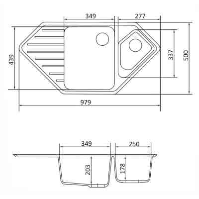 Мийка кухонна GRANADO IBIZA terra (gr1803) Вінниця
