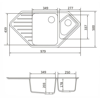 Мийка кухонна GRANADO IBIZA terra (gr1803) Вінниця - фото 6