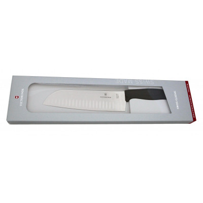 Кухонний ніж Victorinox SwissClassic Santoku 17см Black (6.8523.17G) Вінниця - фото 1