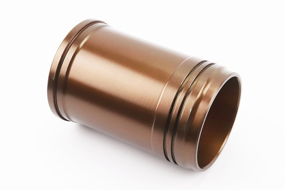 Гільза циліндра R190N (H-160mm, Dпоршня-90mm, Dвінця-108,75mm, Dверх.пояс-104,75mm, Dниж.пояс-103mm), жовта, з насічкою Київ - фото 1