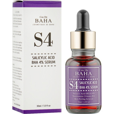Сыворотка для лица Cos De BAHA Salicylic Acid 4% Serum 30 мл (8809240318225) Винница - изображение 2
