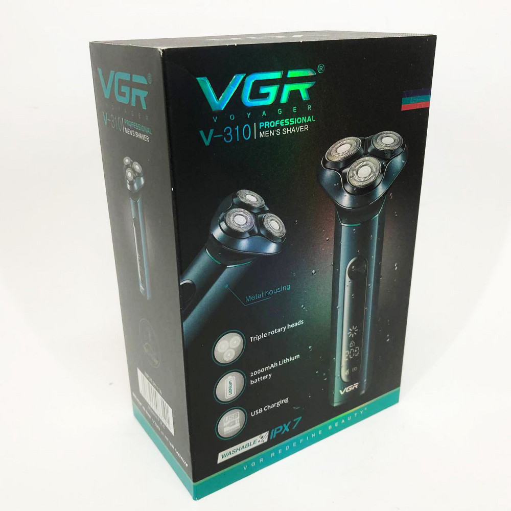 Профессиональная электробритва бритва для бороды VGR V-310, Аккумуляторная бритва для мужчин IL-76 Киев - изображение 7